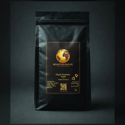 Classic Premium espresso kávékapszula csomag elölnézetből – Roastery House